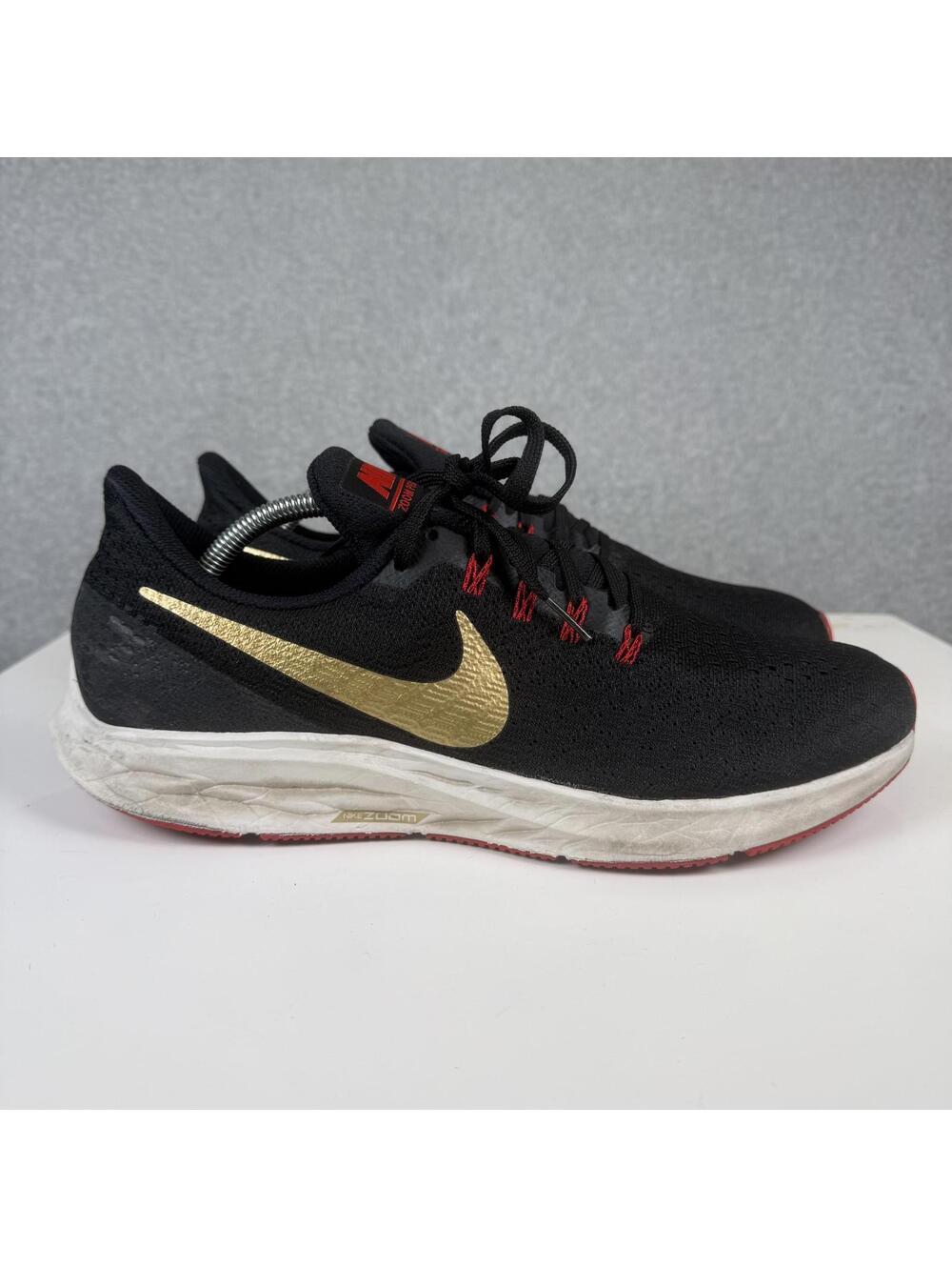 Nike Air Zoom Pegasus 35 942851-018 Running Shoes Men's 11 Black White